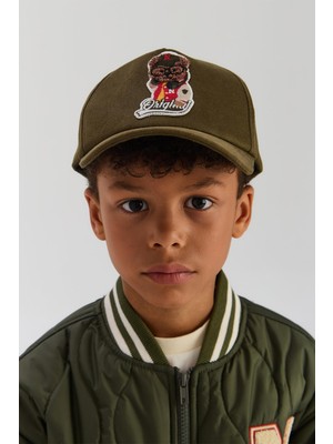 Bg Store Erkek Çocuk Haki Şapka