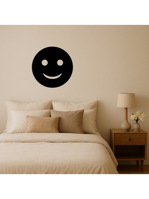 Hafif Gülümseyen Yüz Dekoratif Tablo - 3mm Mdf - DROPX6445-8119