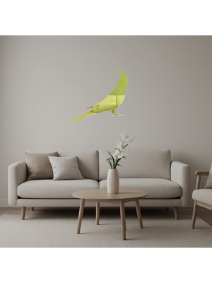 Cepte Toptan Sultan Papağanı Motifli Dekoratif Altın Aynalı Tablo - DROPX4792-2221