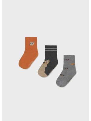 Mayoral Erkek Bebek Üçlü Soket Çorap Turuncu