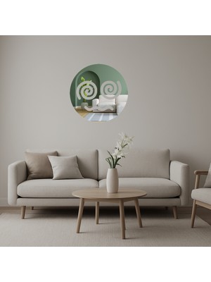 Cepte Toptan Spiral Gözlü Emoji Dekoratif Aynalı Tablo - DROPX3777-8204