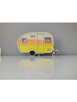 Renkli Ahşap Dekoratif Aydınlatma ve Gece Lambası El Yapımı, Karavan Için Şık Tasarım