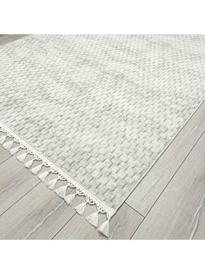 Püsküllü Kaymaz Taban Halı Koridor Mutfak Yolluk Makinede Yıkanabilir