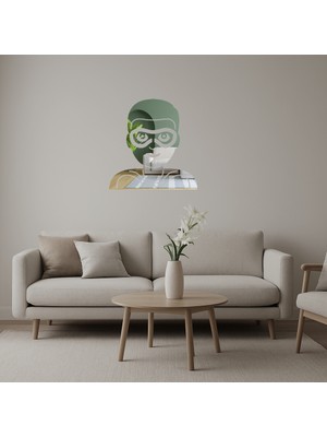 Cepte Toptan Süper Kahraman Erkek Emoji Dekoratif Aynalı Tablo - DROPX4460-7710