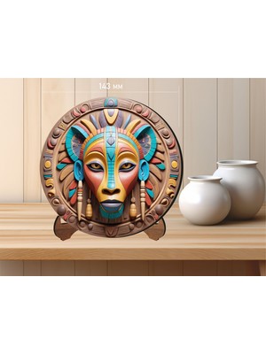 Ahşap Masaüstü Uv Baskılı Dekoratif Tablo V10