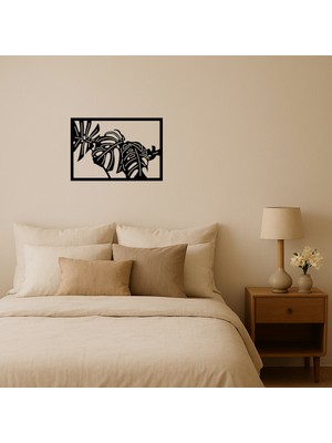 Cepte Toptan Monstera Yaprak Desenli Dekoratif Tablo - DROPX1870-1599