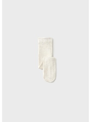 Mayoral Kız Bebek File Külotlu Çorap Bej