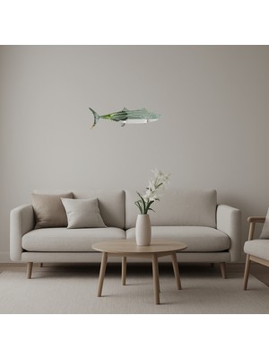 Deniz Altı ve Balıklar Temalı  Dekoratif Aynalı Tablo - DROPX3953-4338