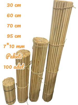 Yeşil 7X10 mm Ahşap Çıta, Bahçe, Duvar ve Dekoratif Kullanım Için Ideal Seçenek