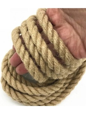 Açık Kahve Jüt Halat, 6 Mm, 40 M, Ip ve Urgan Kullanımı Için Ideal