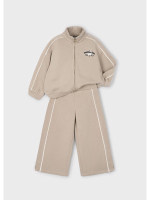 Mayoral Kız Çocuk Geniş Paça Eşofman Takım Bej
