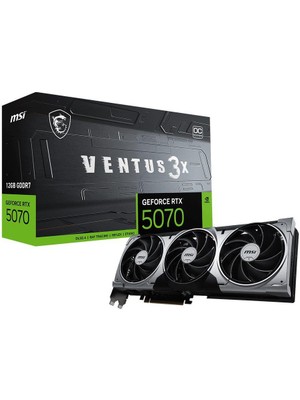 Msı Geforce Rtx 5070 12G Ventus 3x Oc 12GB Gddr7 192 Bit Dlss 4 Ekran Kartı