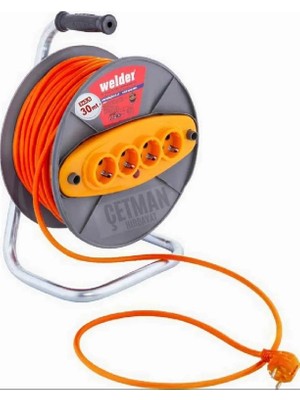 30 Metre 3x2.5 Makaralı Seyyar Kablo