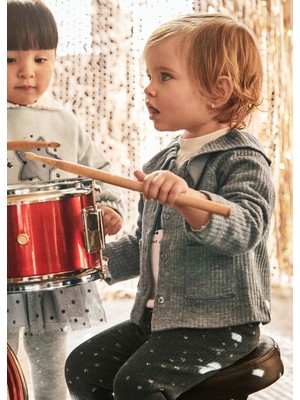 Mayoral Kız Bebek Geniş Yaka Hırka Gri