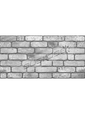 Gri Eskitme Tuğla Desenli Duvar Paneli 2m² (4 Adet)