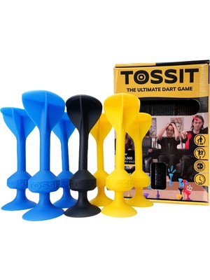 Tossit Silikon Dart - Başlangıç Seti - Mavi/Sarı