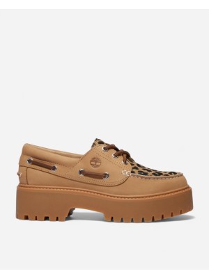 STONE STREET BOAT SHOE Kadın Medium Beige Nubuck Tekne Ayakkabısı TB0A2GVFEN31