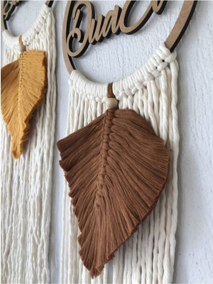 Renkli Makrome Duvar ve Kapı Süsü, Şık ve Dekoratif Aksesuar