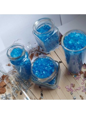 Mavi Epoksi Cam Döküm Kırıkları 1000GR, Güzel ve Dayanıklı Tasarım Malzemesi