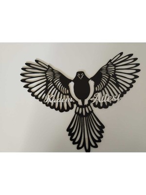Şık 50 cm Kartal Duvar ve Kapı Süsü, Modern ve Dikkat Çekici Tasarım