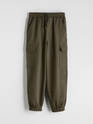 Beli Lastikli Erkek Çocuk Kargo Jogger Pantolon  (W5)