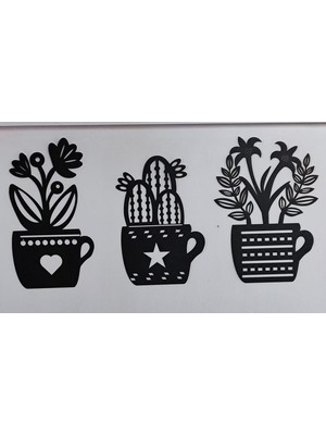 Çiçek Desenli 3'lü Set, Mutfak ve Balkon Kullanımına Uygun, Çeşitli Renk Seçenekleriyle