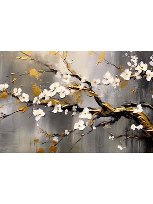 Aden Dekoratif Ağaç Dalları Kanvas Tablo