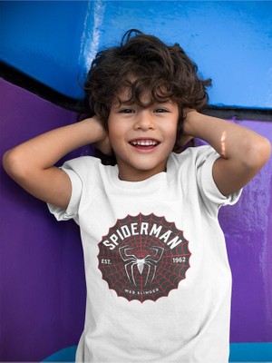 Spider-Man Baskılı Unisex Örümcek Adam Film Çocuk Tişört (1-12 Yaş)