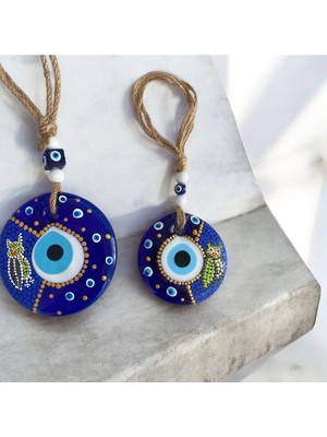 Çok Renkli Cam Nazar Boncuğu Duvar Süsü, Evinize Renk Katın