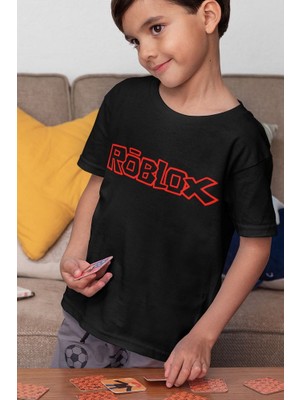 Roblox Baskılı Unisex Oyun Çocuk Tişört (1-12 Yaş)