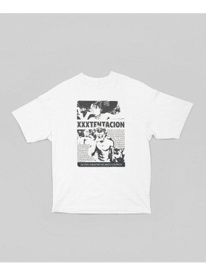 Xxx Tentacion Rapper Baskılı Unisex Oversize Şarkıcı Tişört