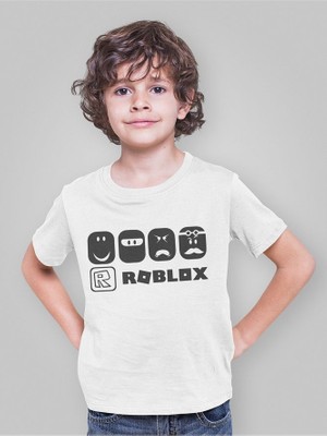 Roblox Baskılı Unisex Oyun Çocuk Tişört (1-12 Yaş)