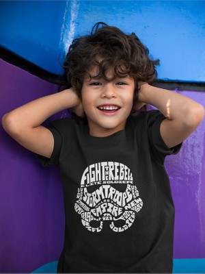 Star Wars Yıldız Savaşları Baskılı Unisex Film Çocuk Tişört (1-12 Yaş)