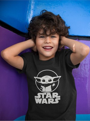 Star Wars Yıldız Savaşları Baskılı Unisex Çizgi Film Çocuk Tişört (1-12 Yaş)