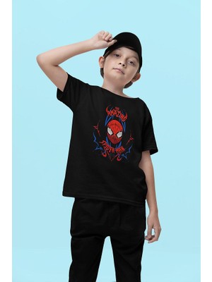 The Amazing Örümcek Adam Baskılı Unisex Kahraman Film Çocuk Tişört (1-12 Yaş)