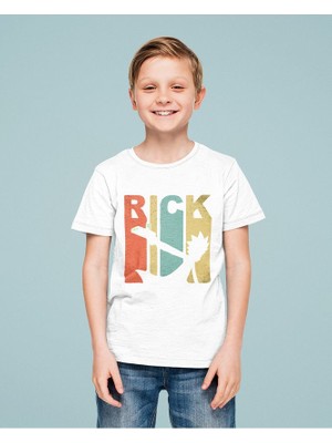 Rick And Morty Baskılı Unisex Çizgi Film Çocuk Tişört (1-12 Yaş)