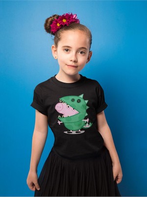 Peppa Pig Baskılı Unisex Çizgi Film Çocuk Tişört (1-12 Yaş)