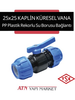 25X25 Plastik Küresel Kaplin Vana