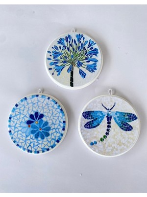 Yaz Temalı 3'lü Duvar Süsü, Beyaz, Neşeli Dekorasyon Hediye