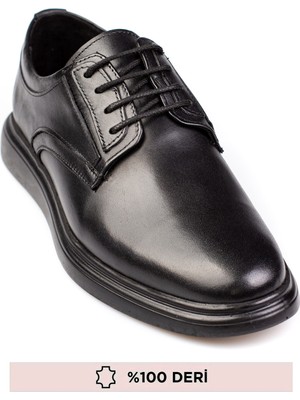 Maximoda Hakiki Deri Erkek Ayakkabı Düz Tabanlı Yumuşak Poliüretan 4 Mevsim Kullanım İçin
