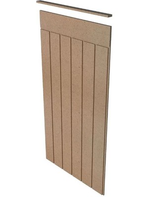 Boyanabilir 4mm Mdf Duvar Paneli, Dekoratif ve Şık 54X103 cm Bej Renk
