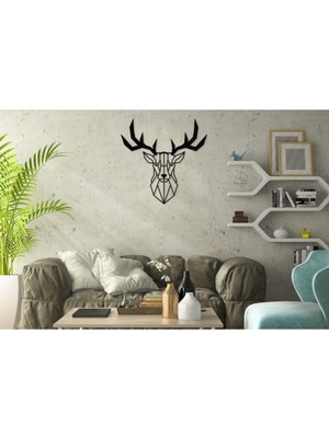 Geyik Temalı Metal Tablo, Şık ve Modern Dekorasyon Için Mükemmel Seçim