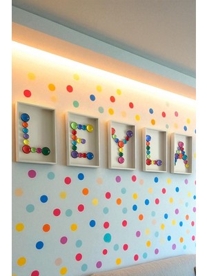 Çok Renkli Harf Duvar Tablosu, Modern ve Şık Dekorasyon Unsuru