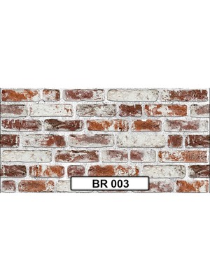 Kırmızı Beyaz Eskitme Tuğla Renkli Duvar Paneli 2m2 (4 Adet)