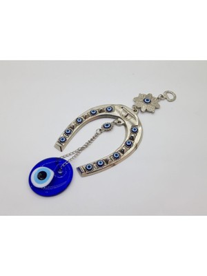 Cam Nazar Boncuklu Çiçekli Orta Boy Kapı ve Duvar Süsü, Şık ve Enerjik Dekor.