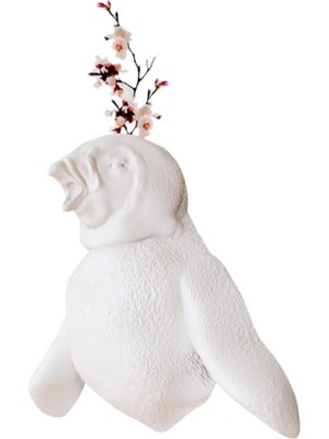 Bebek Penguen Temalı Dekoratif Duvar Saksısı, Şık ve Sevimli Ev Aksesuarı