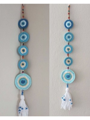 Turkuaz Nazarlık Balkon Dekorasyonu, Şık Evil Eye Süs, Şans ve Güzellik Getirir