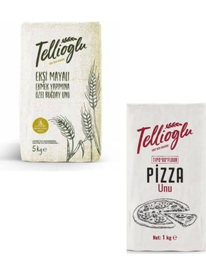 Tellioğlu 5 Kg Ekşi Mayalı Un/ 1 Kg Pizza Unu 2'Li Set