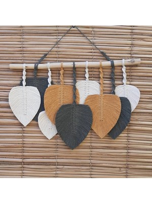 Renkli Makrome Dekoratif Duvar Süsü, Şık ve Modern Dekorasyon Parçası