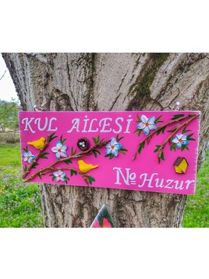 15X35 Çok Renkli Kişiselleştirilebilir El Yapımı Ahşap Pano, Hediye